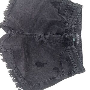 Wild Fable Black Distressed Denim Shorts